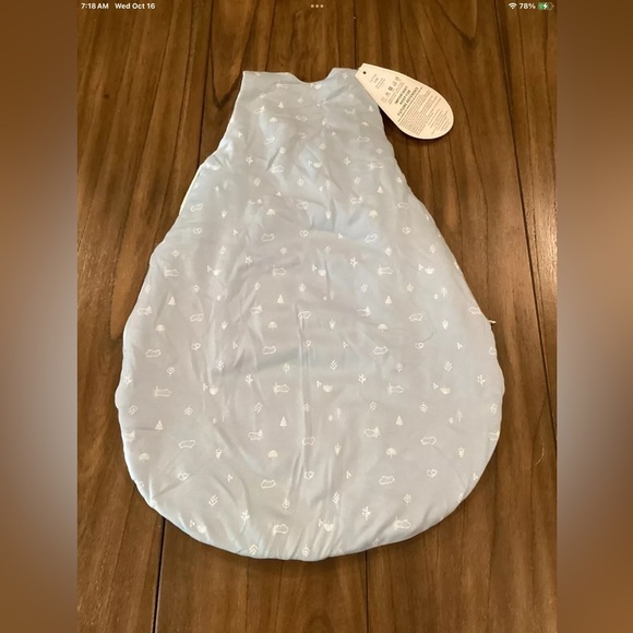 5 Trekki Baby Sleep Sack Bag 2.5 TOG Blue Forest Cotton Sleep Bag Nwt 0-6 Months - Picture 4 of 12